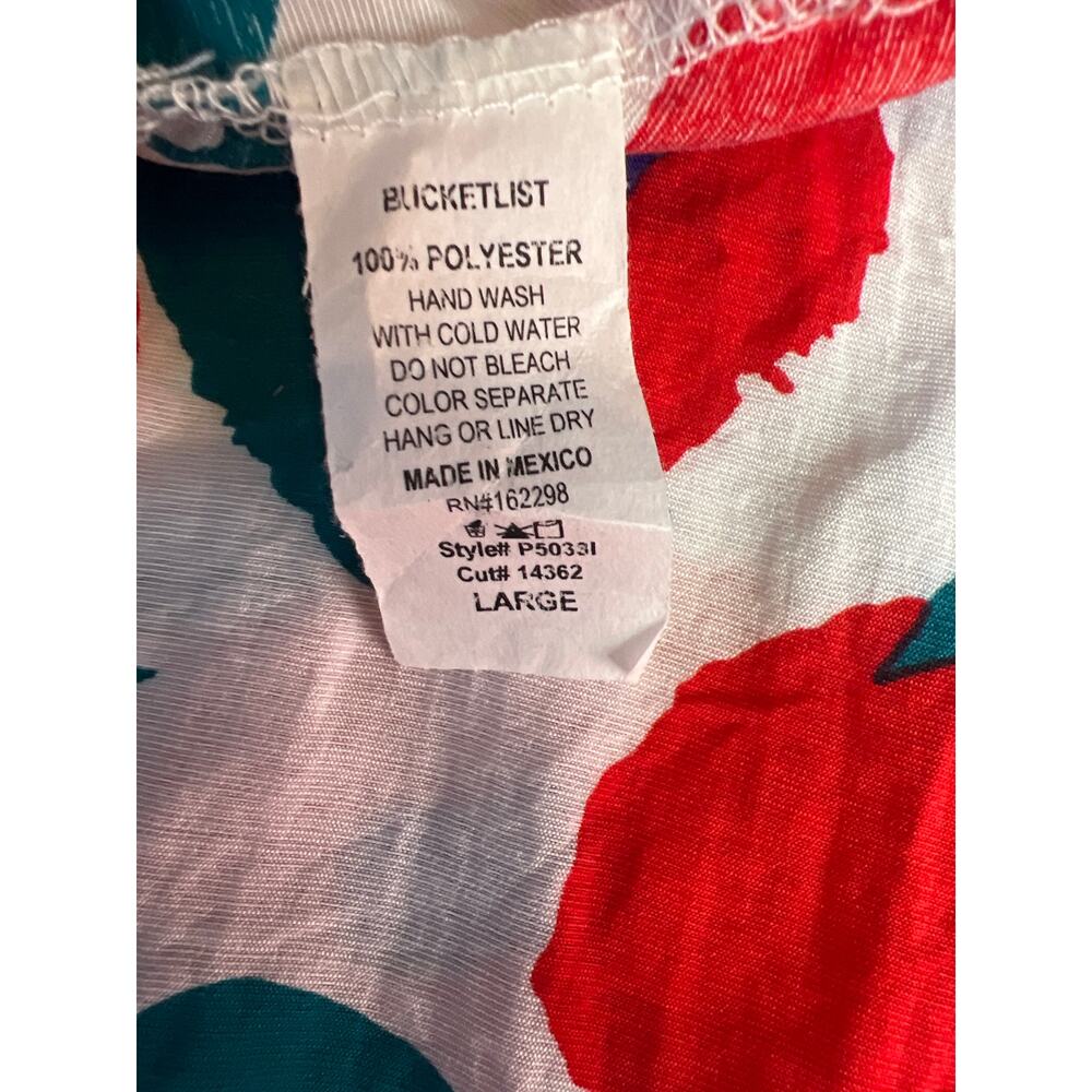 Bucket List Short and Shirt Set.  Flowered. Top is Medium Bottom is Large. - Picture 9 of 9